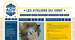 Desktop Screenshot of lesateliersduvent.org
